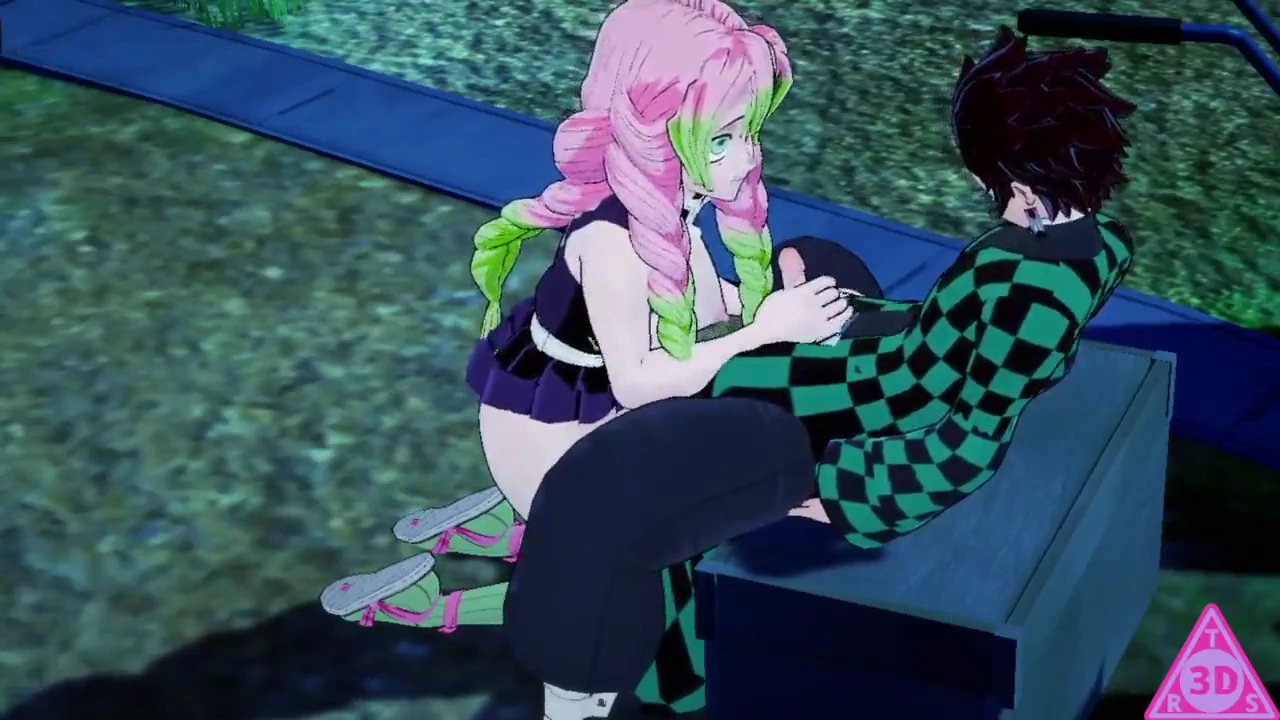 Kimetsu no Yaiba hentai gameplay with Mitsuri, Kanroji, and Tanjiro's wild sex scene porn video